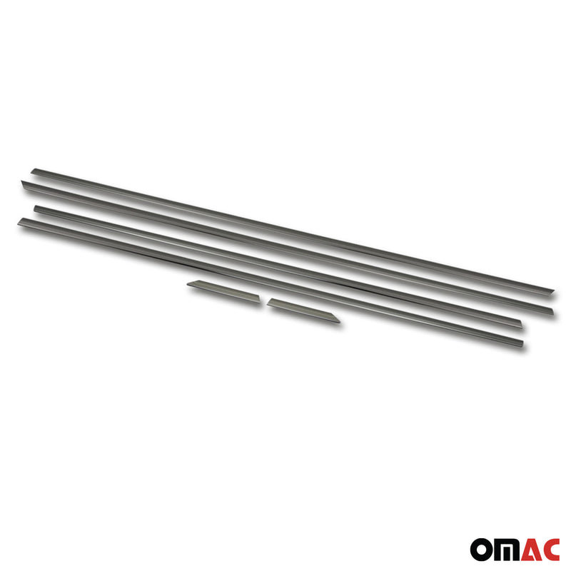 Garniture de Fenêtre pour VW Jetta Berline 2010-2018 Acier Inox Foncé 6Pcs