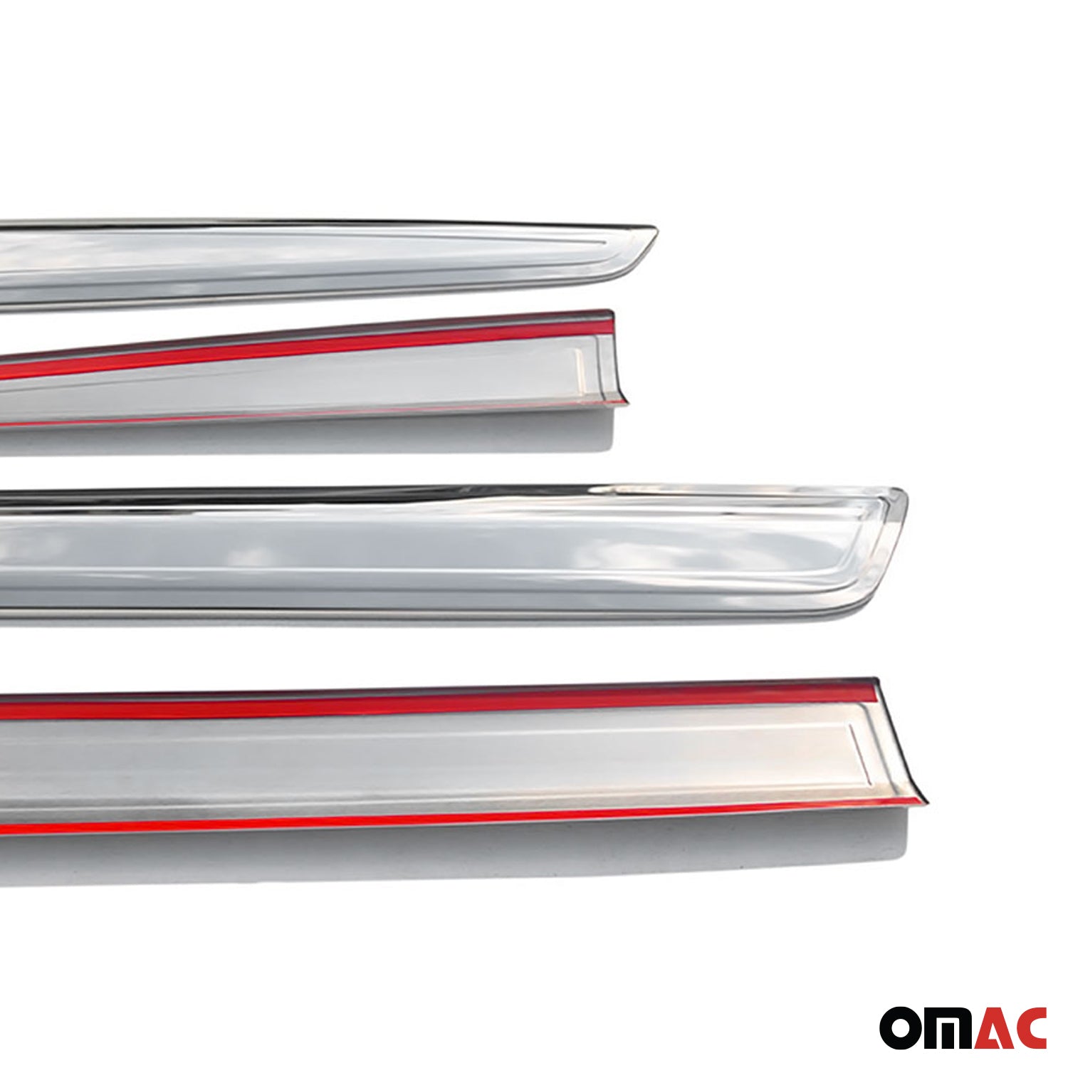 Garniture Baguette de porte latérale pour Renault Kangoo 2007-2021 inox 4Pcs