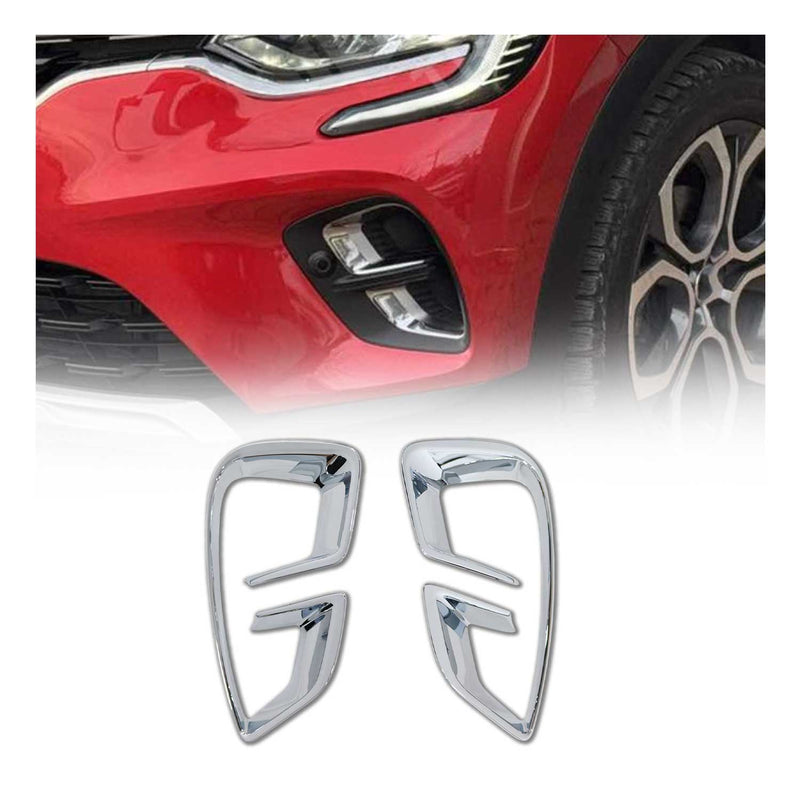 Cache de cadre de feu antibrouillard pour Renault Captur 2020- 2025 2Pcs Acier