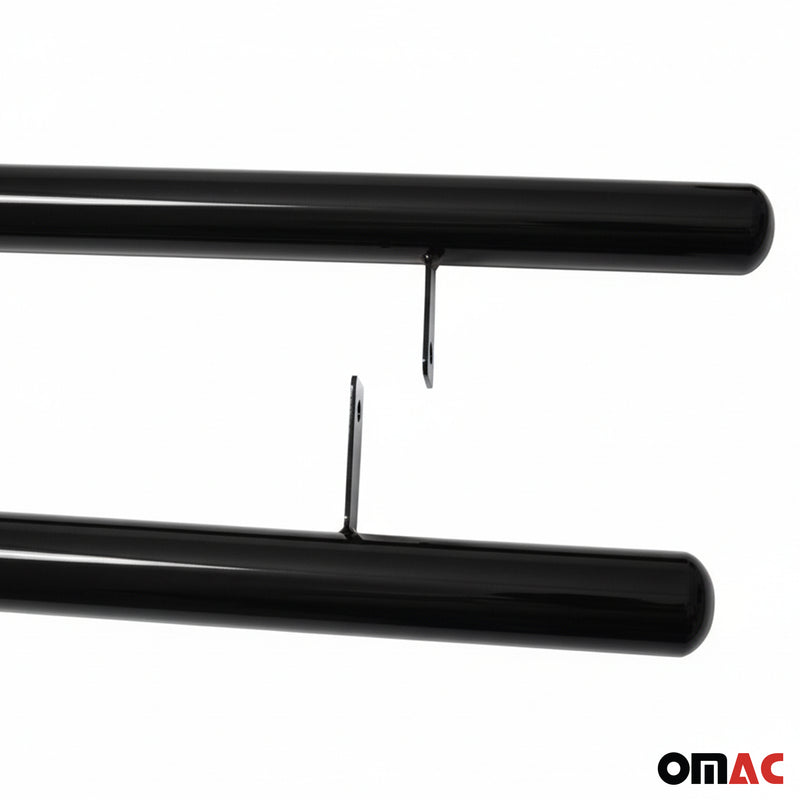 Marchepieds Latérales pour VW T6 T6.1 Transporter 2015-2024 Ø70mm L1 Court inox