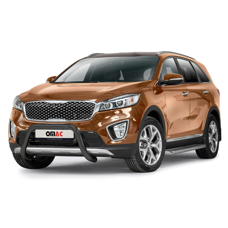 Pare-Buffle Avant Pour Kia Sorento 2015-2018 Acier Inoxydable Noir