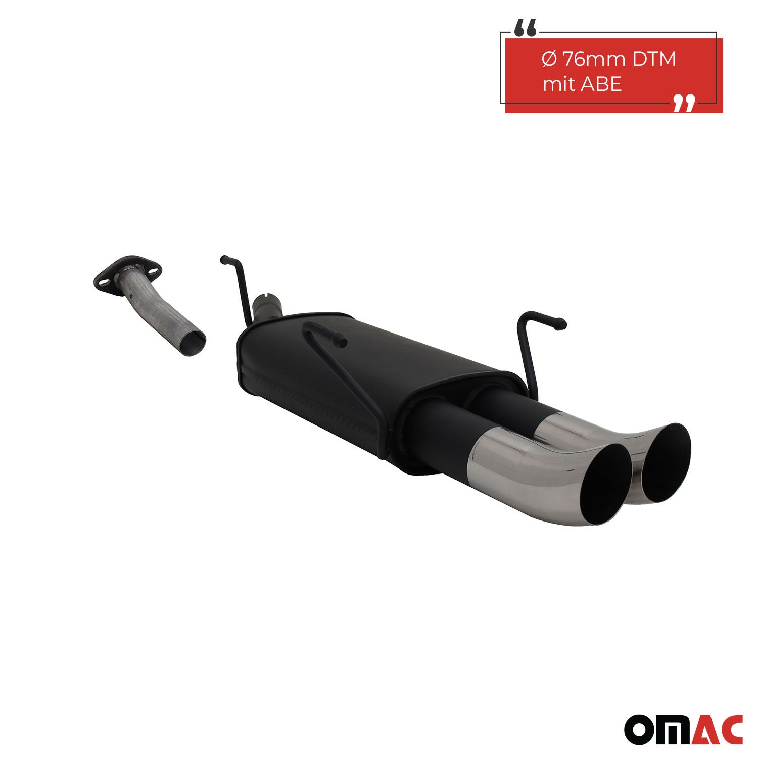 Échappement arrière sport Novus pour Opel Astra G Caravan 2x76mm DTM avec ABE