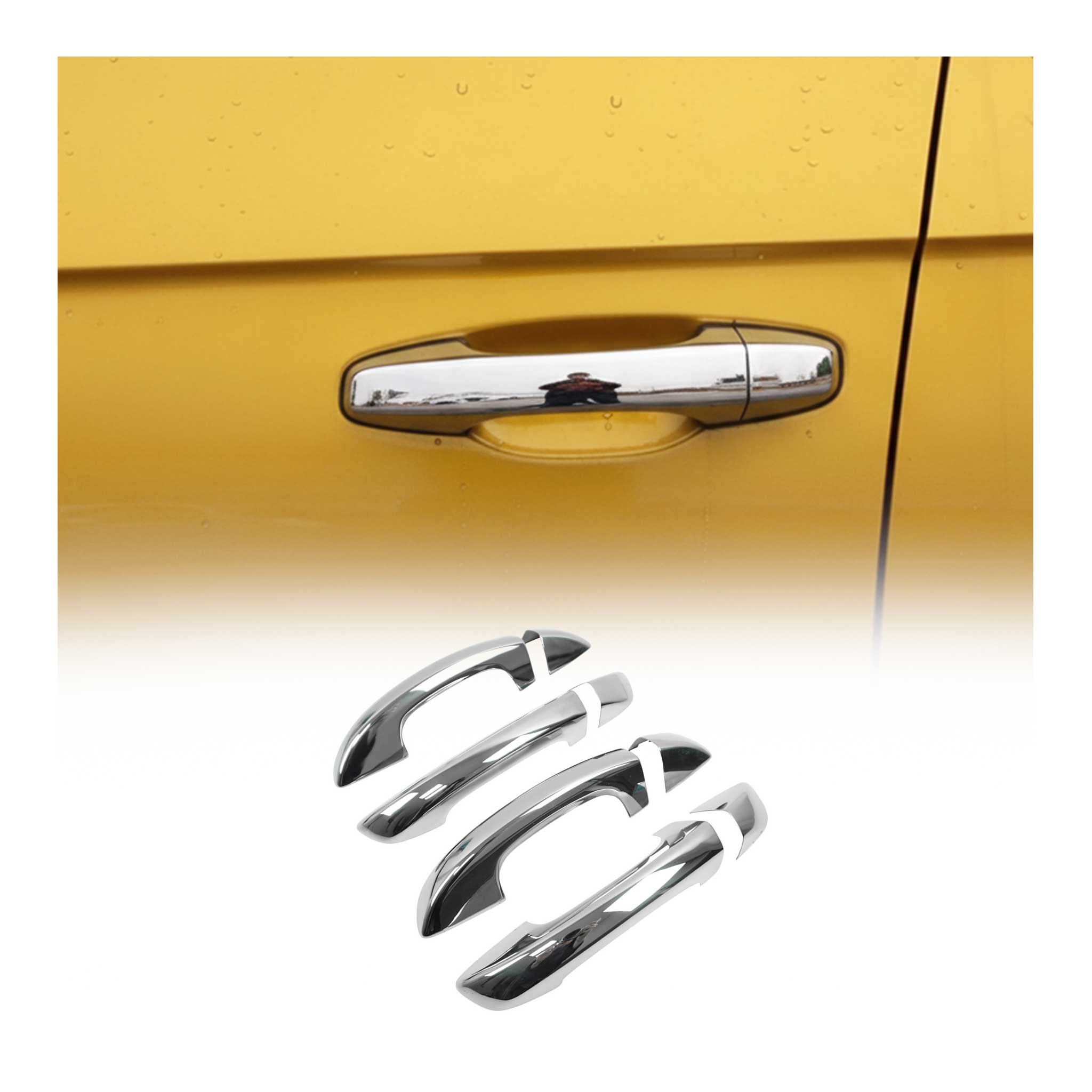 Couverture poignée de porte pour VW Golf VI Break 2009-13 4 Portes Acier chromé
