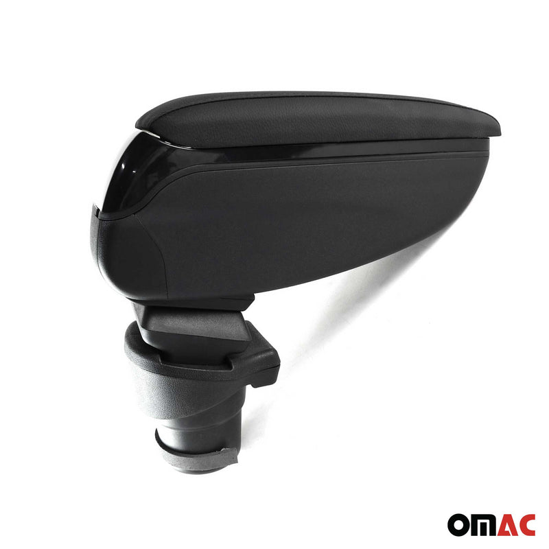 Accoudoir pour Seat Ibiza Break 2008-2017 Vinyl Abs Noir Coulissant