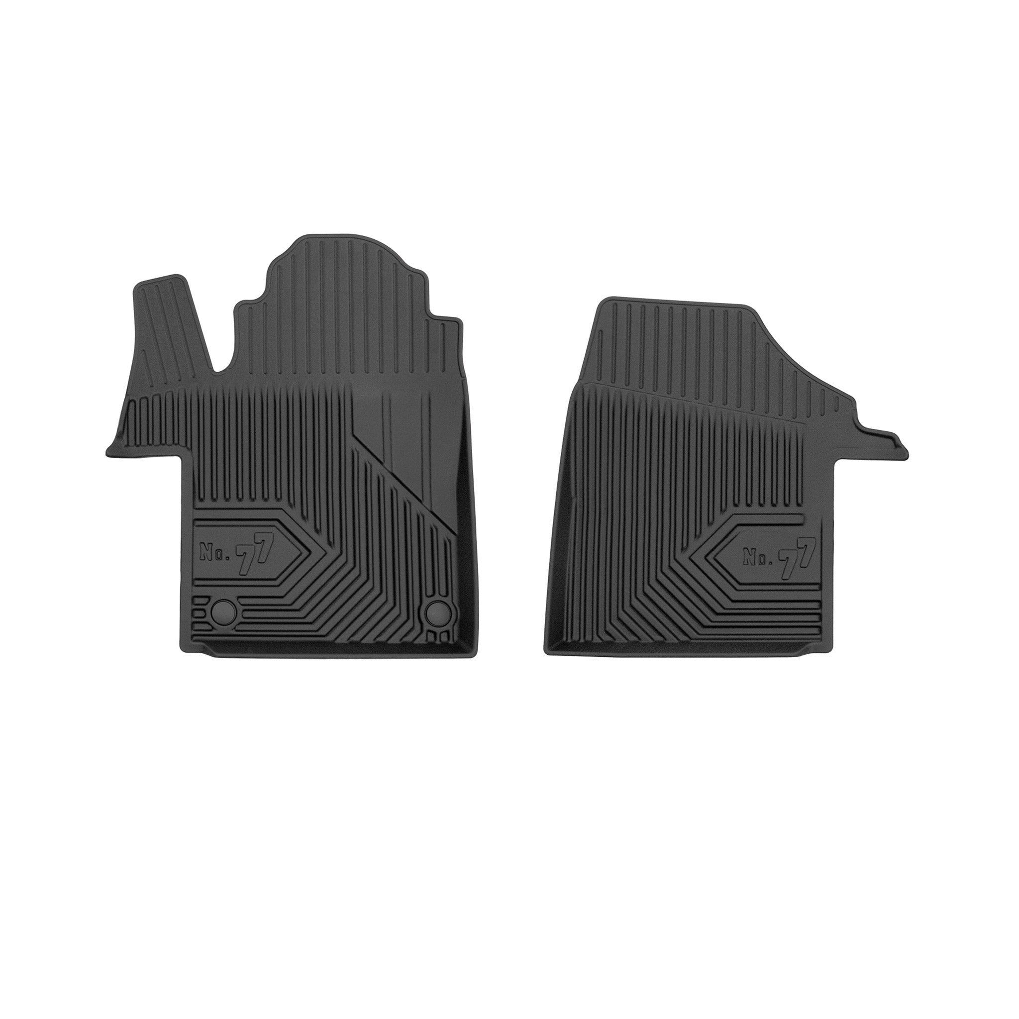 Tapis de Sol de Voiture pour Mercedes-Benz EQV 2020-2026 TPE Imperméable 2Pcs