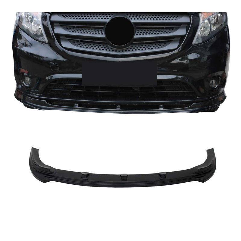 Lame De Pare-Chocs Avant Pour Mercedes Vito W447 2014-2025 En ABS Noir Aucun avis