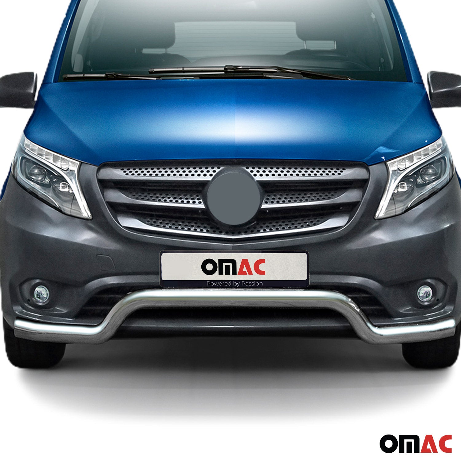 Pare-Buffle Avant Pour Mercedes Vito W447 2014-2026 Acier Inoxy Argent