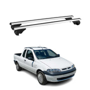 Barres de toit Transversales pour Fiat Strada 2004-2024 Aluminium Argent