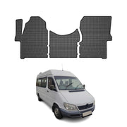 Tapis de Sol pour Mercedes Sprinter W906 2006-2018 Caoutchouc Noir
