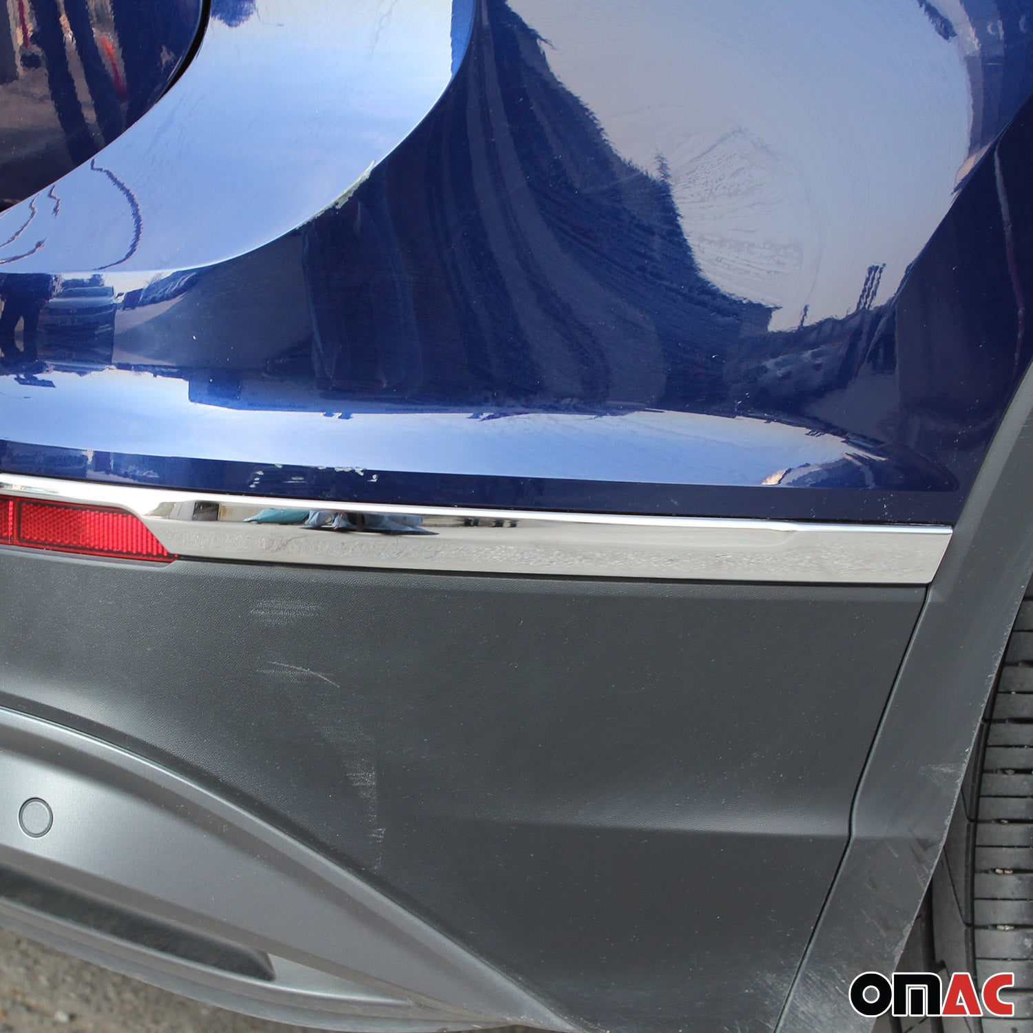 Garniture de Pare-chcos Arrière pour VW Tiguan 2016-2020 Pre-FL Acier inox 3 Pcs