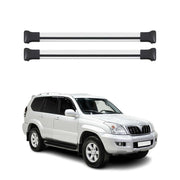 Barres de toit transversales pour Toyota Land Cruiser Prado 2002-2009 Alu Gris