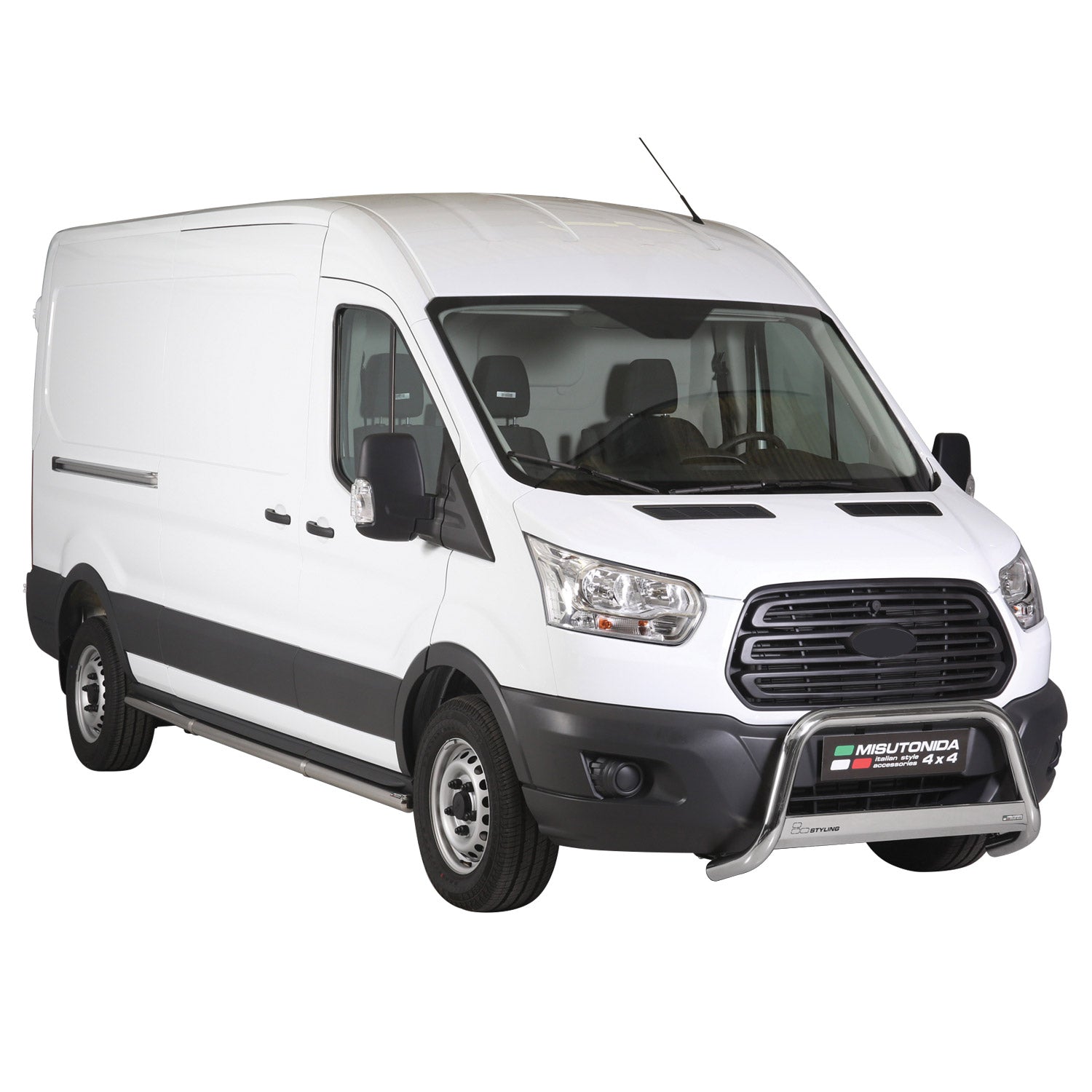 Pare-buffle Avant pour Ford Transit 2015-2026 63 mm en Acier Gris