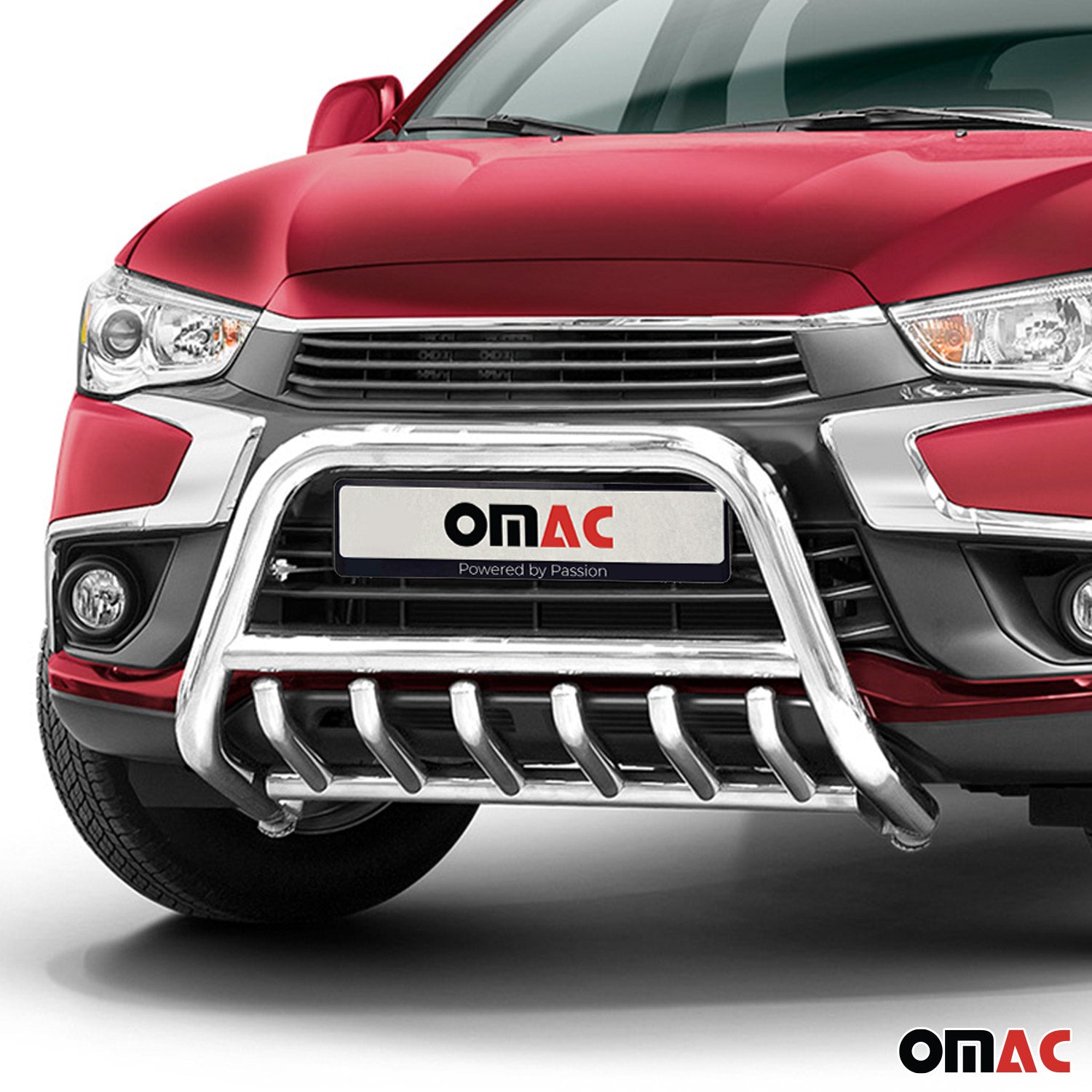 Pare-Buffle Avant Pour Mitsubishi ASX 2017-2021 en inox Acier Argent