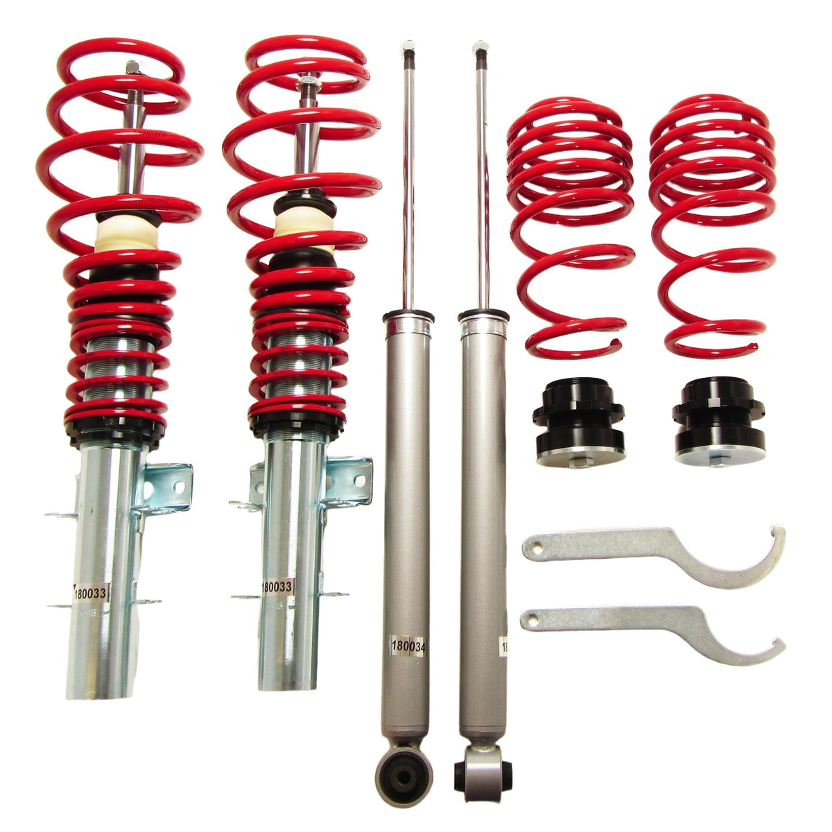 JOM Redline Combinés Filetés pour Audi A2 8Z 1.4 1.4 TDI 1.6 1999-2005 Acier