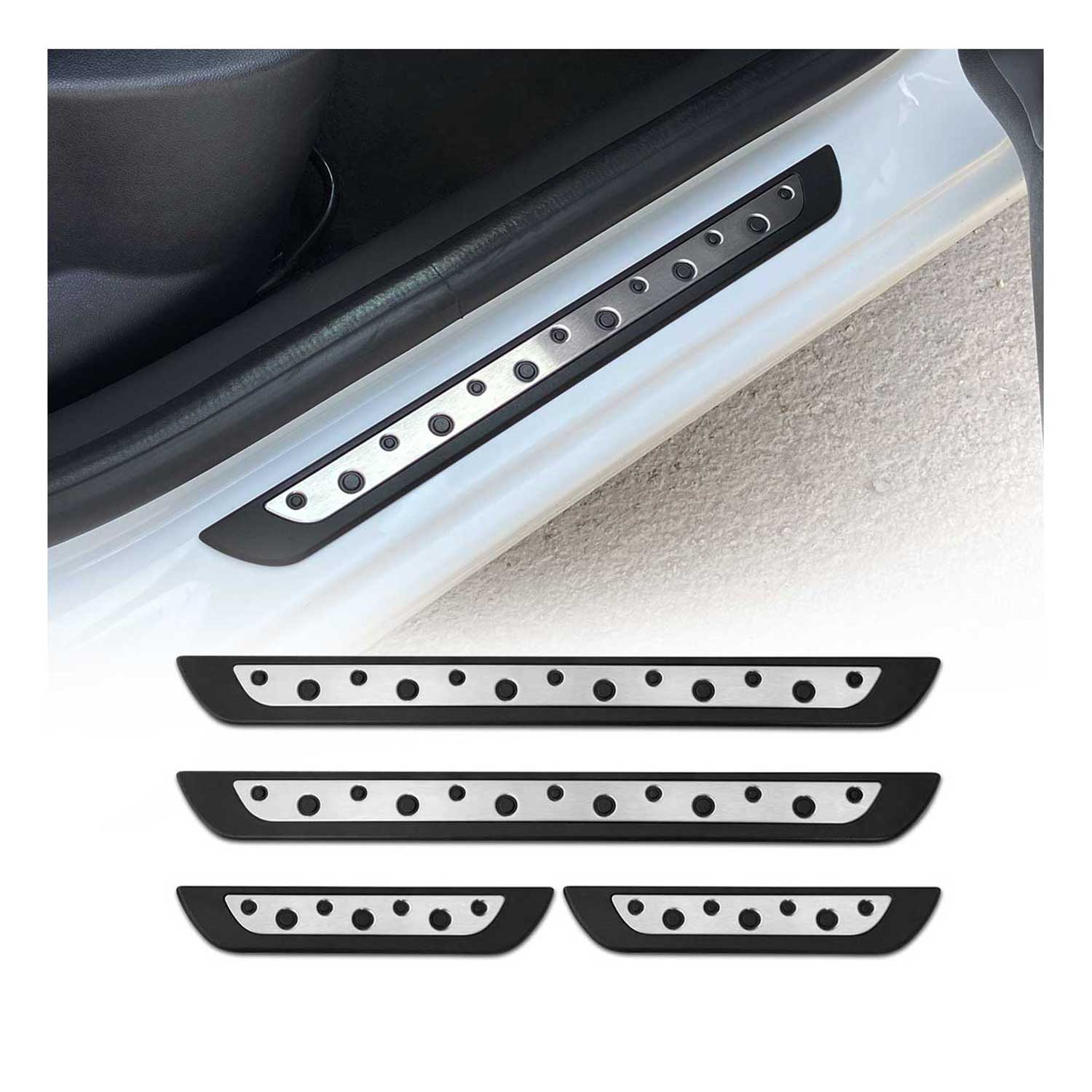 Couverture de seuil de porte pour Opel Frontera OV24 2024-2026 inox + Abs