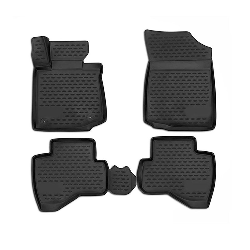 OMAC Tapis de sol pour Toyota Aygo 2005-2014 en caoutchouc Noir