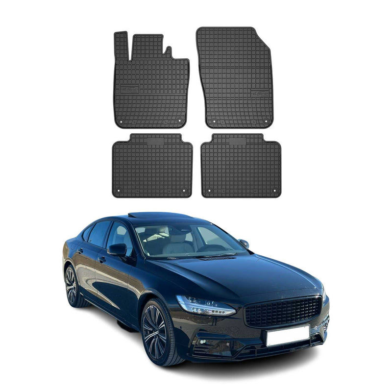 Tapis de Sol pour Volvo S90 2016-2022 Caoutchouc Noir
