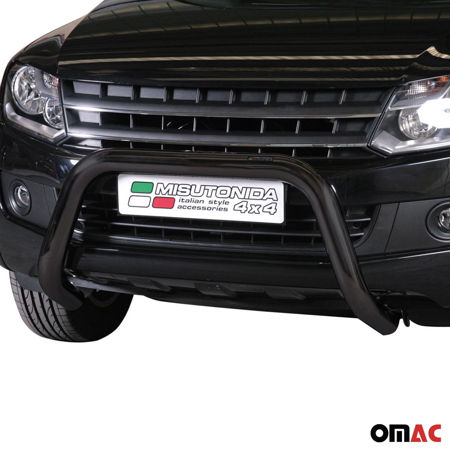 Pare-buffle Avant pour VW Amarok V6 2016-2020 76 mm en Acier Noir