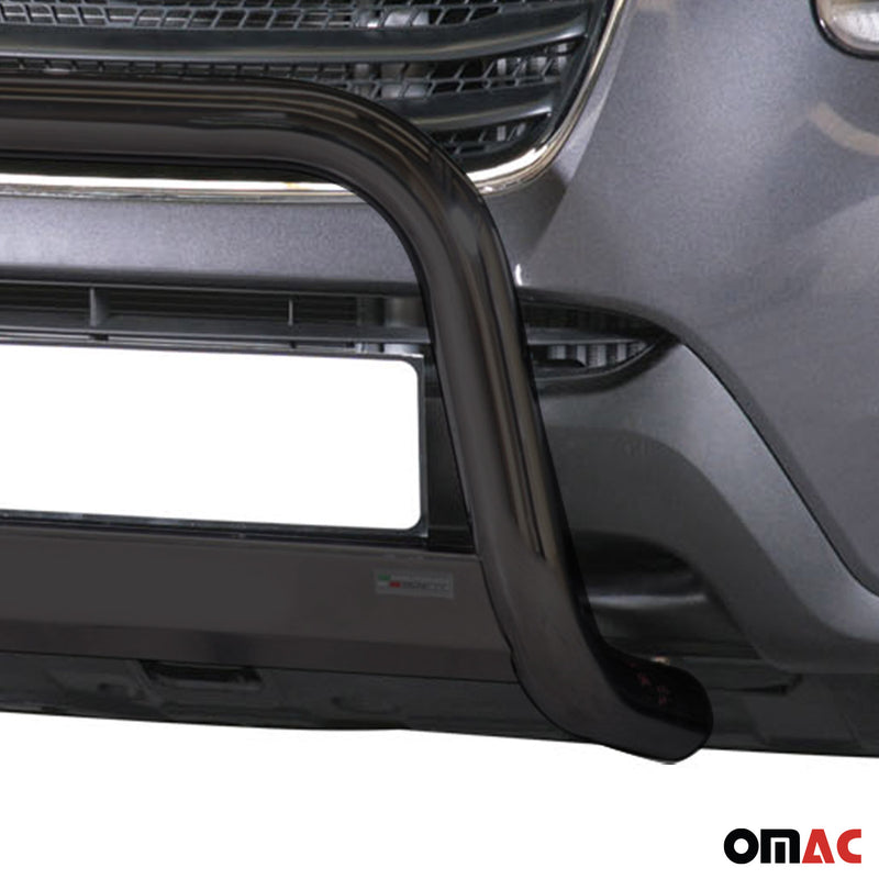 Pare-buffle Avant pour Hyundai Santa Fe 2009-2012 63 mm en Acier Noir