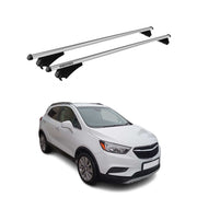Barres de toit transversales pour Buick Encore 2012-2016 inox Alu Gris 2x