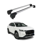 Barres De Toit Transversales pour DS 7 Crossback / DS 7 2017-2026 Alu Gris 2Pcs