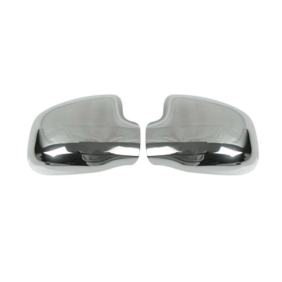 Coques de Rétroviseurs pour Dacia Logan MCV 2006-2013 en Acier Chromé Argent