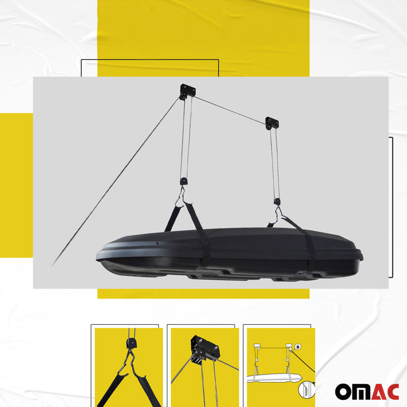 Menabo Garage Lift élévateur de Coffre de Toit Vélos Kayak