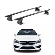 Barres de toit transversales acier pour Mercedes CLA C117 X117 2013-2019 Noir 2x