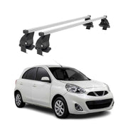 Barres de toit transversales pour Nissan Micra 2017-2023 Gris