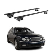 Barres de toit transversales pour Rover 75 Break 1998-2005 Aluminium Noir ABE