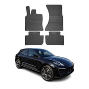 Tapis de Sol pour Porsche Macan 2014-2018 Caoutchouc Noir