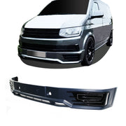 JOM Lèvre de Pare-choc Avant pour VW T6 2015-2019 Gris Sport Look ABS