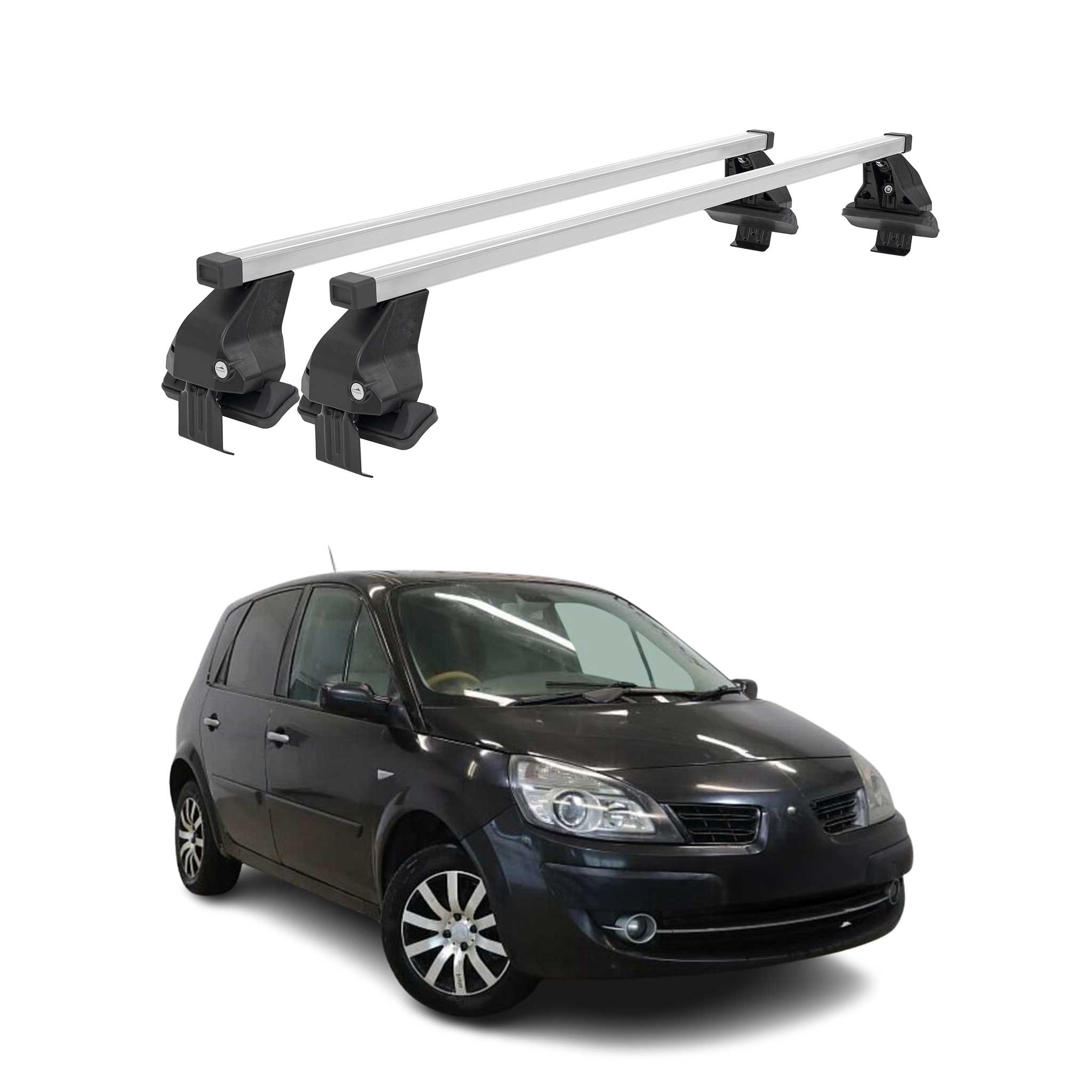 Barres de toit transversales pour Renault Scénic III Pre-FL 2009-2013 Acier Gris