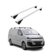 Barres de toit Transversales pour Citroen Jumpy 2016-2026 Acier Gris 2Pcs