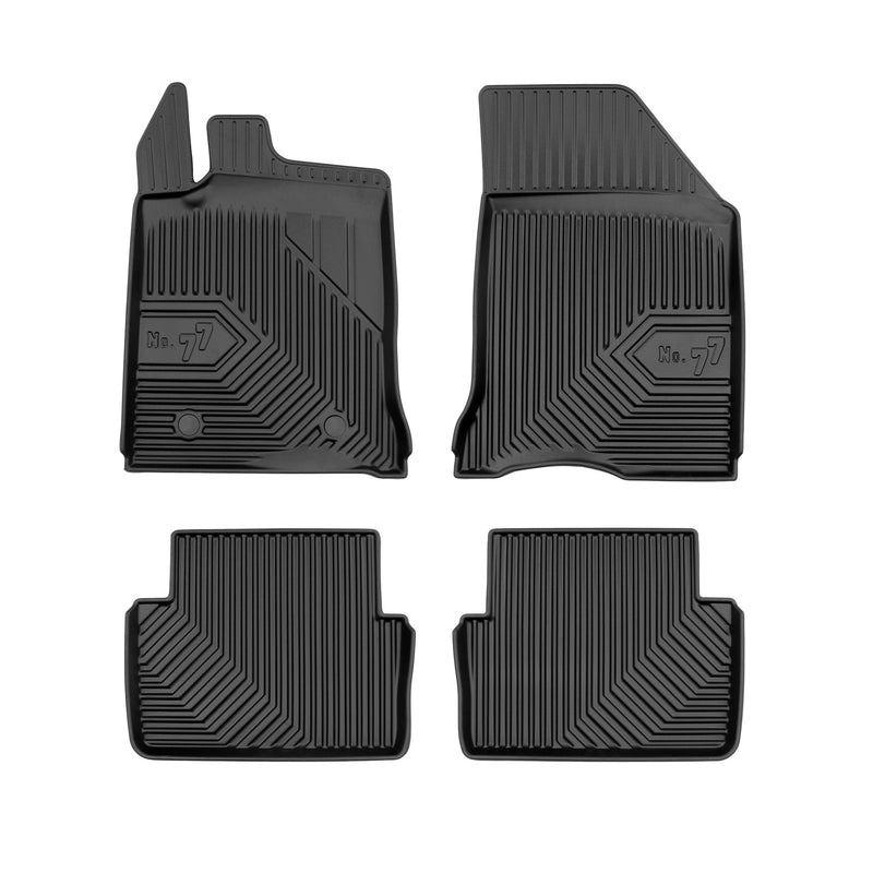Tapis de Sol de Voiture pour Renault Laguna II 2001-2007 TPE Imperméable 4Pcs