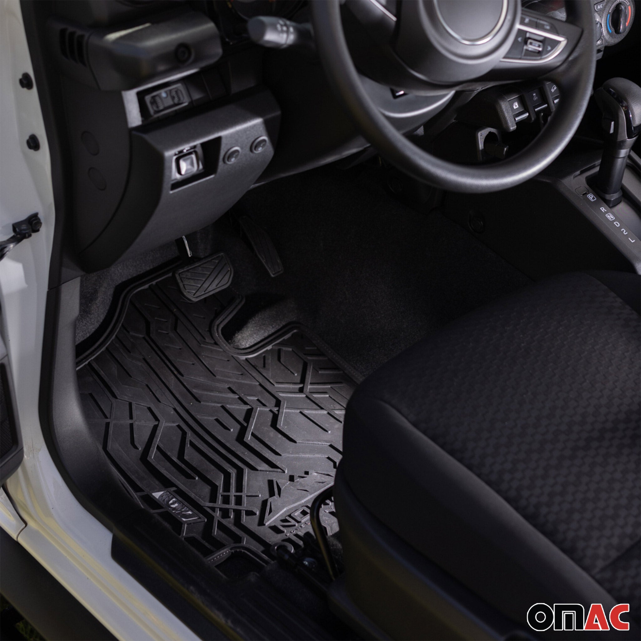 Tapis de Sol de Voiture pour Kia Venga 2009-2019 Caoutchouc Imperméable 2Pcs