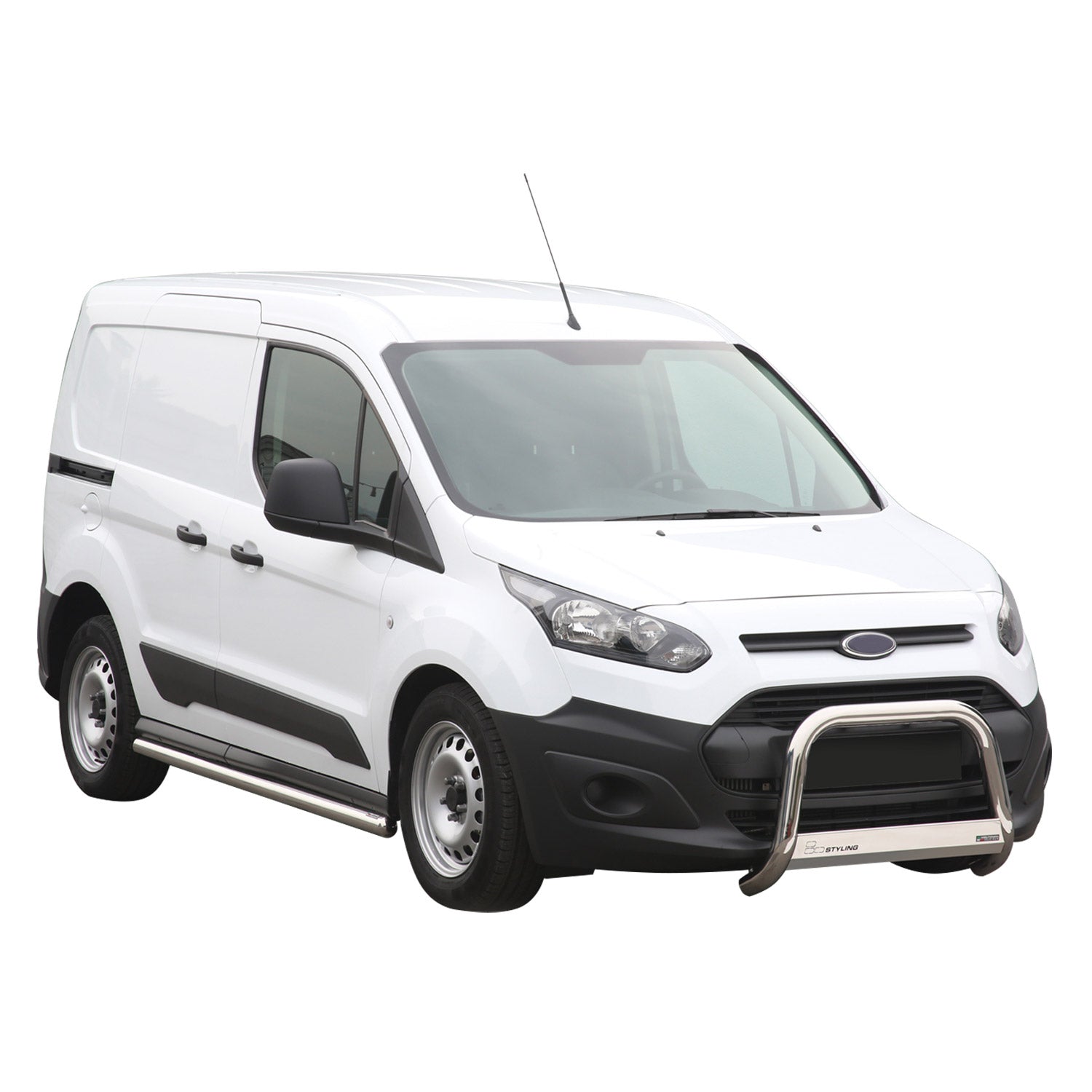 Pare-buffle Avant pour Ford Transit Connect 2013-2018 63 mm en Acier Gris