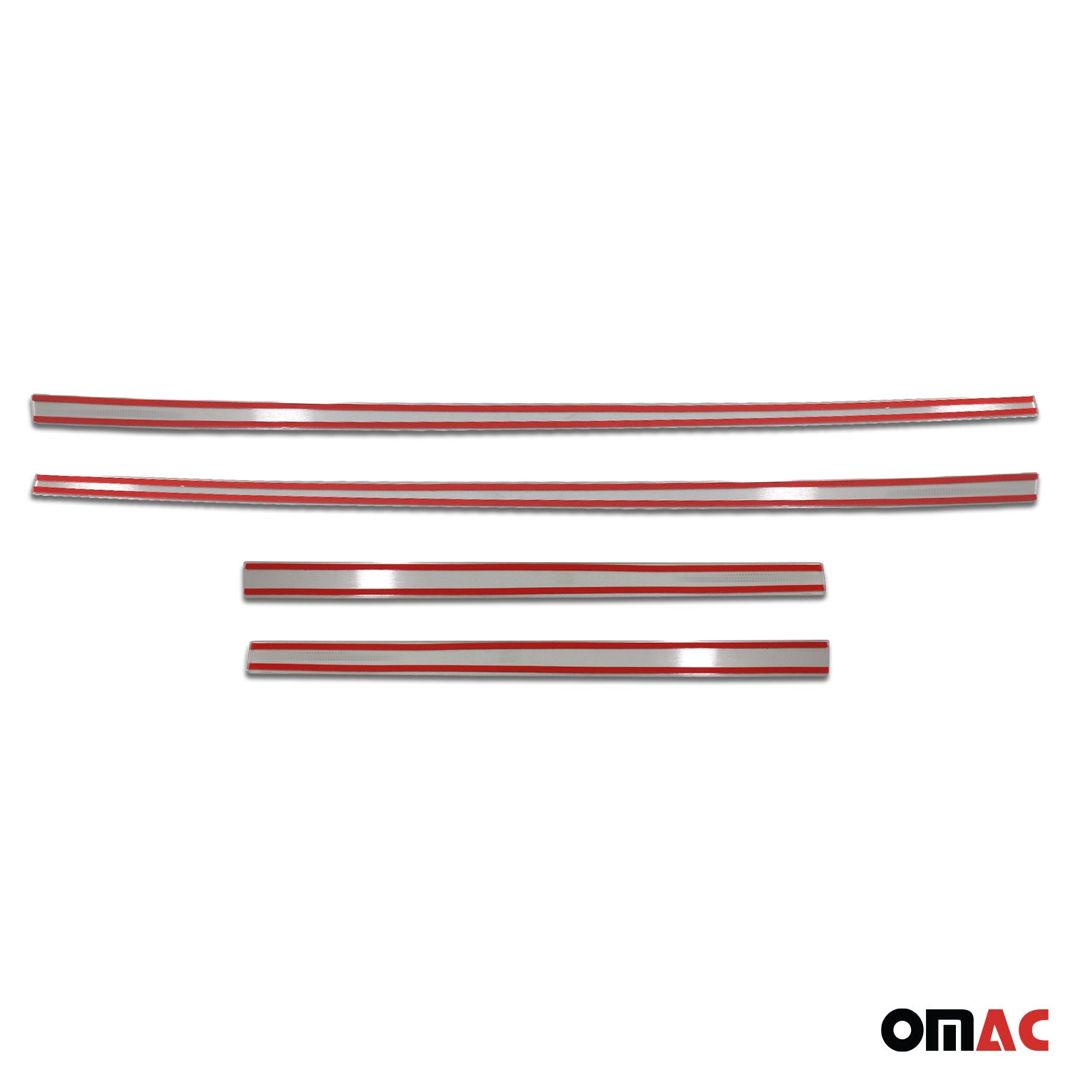 Garniture baguette de porte latérale pour BMW X4 G02 2018-2025 4Pcs inox Chromé