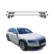Barres de toit transversales pour Audi A4 B7 Break 2004-2008 Alu Gris 2x
