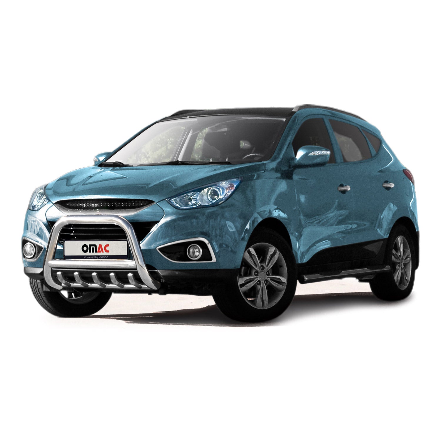 Pare-Buffle Avant Pour Hyundai ix35 2010-2015 en Acier Argent
