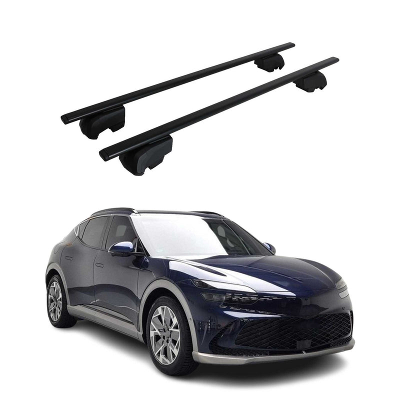 Barres de toit Transversales pour Genesis GV60 2022-2023 Fer Noir ABE