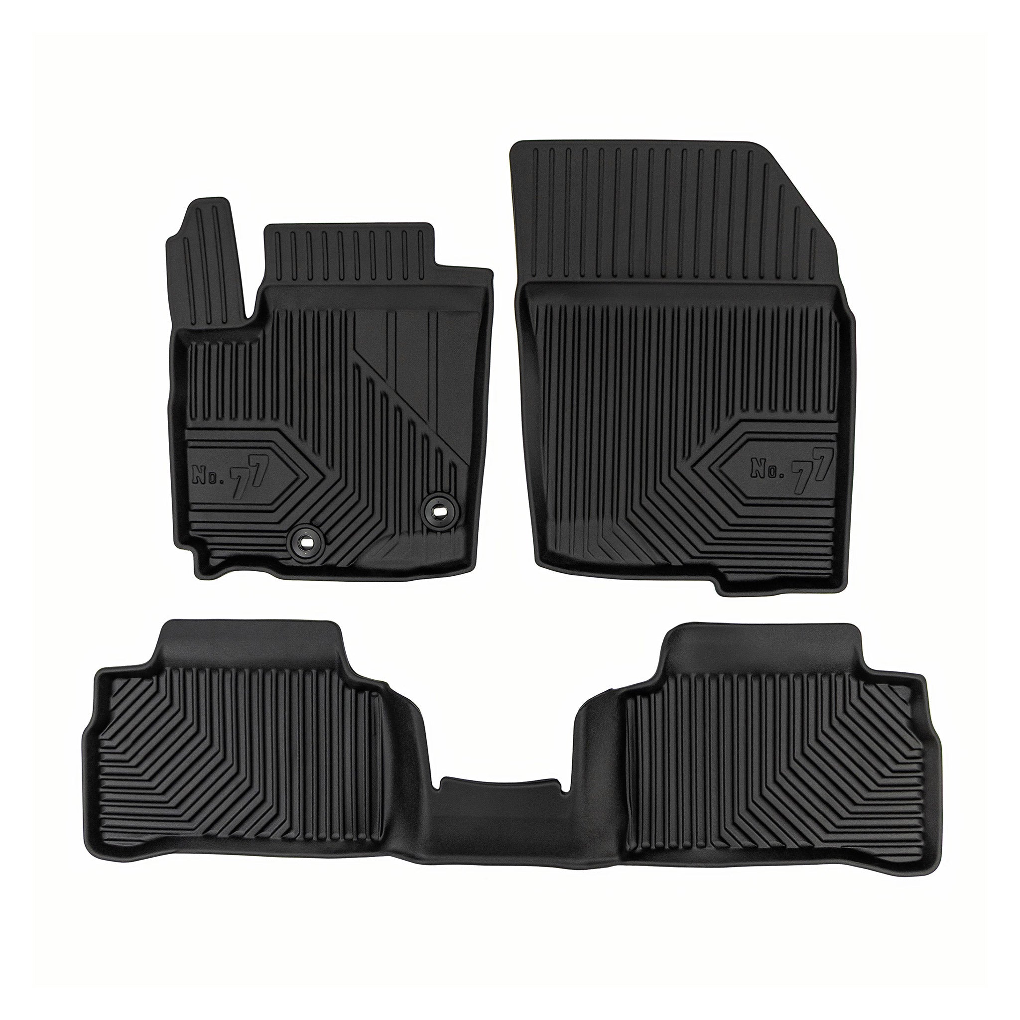 Tapis de Sol de Voiture pour Suzuki Vitara II Hybrid 2020-2026 TPE Noir 4Pcs
