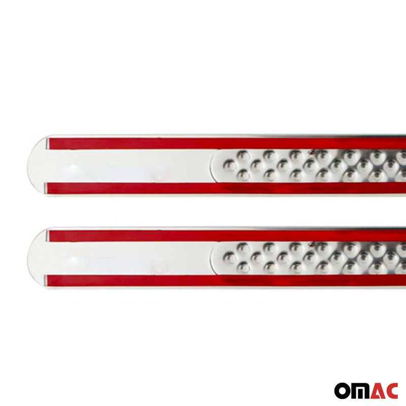 Couverture De Seuil De Porte pour Jeep Renegade 2014-2024 Inox Chromé 2x