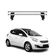 Menabo Barres de toit Transversales pour Kia Venga 2010-2014 Alu Gris ABE 2x