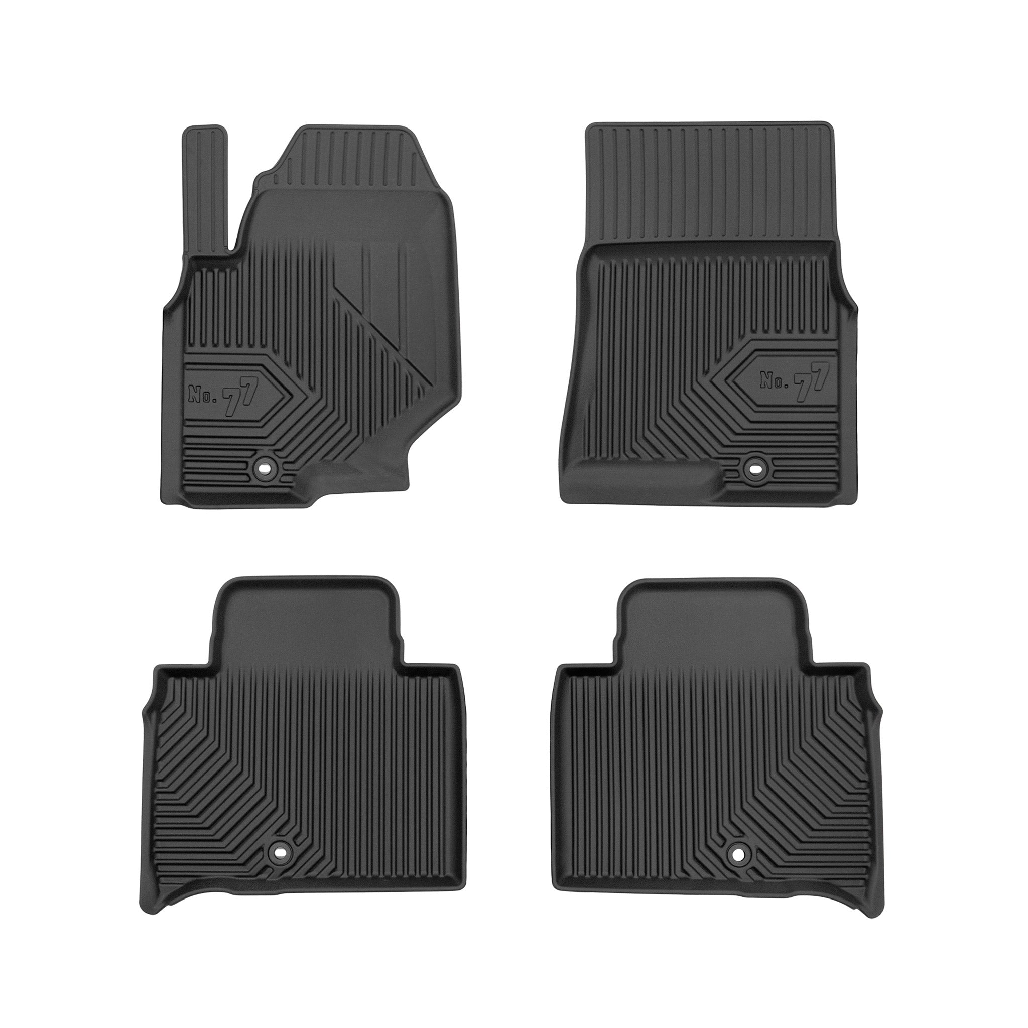 Tapis de Sol de Voiture pour SsangYong Rexton IV 2017-2025 TPE Durable Noir 4Pcs