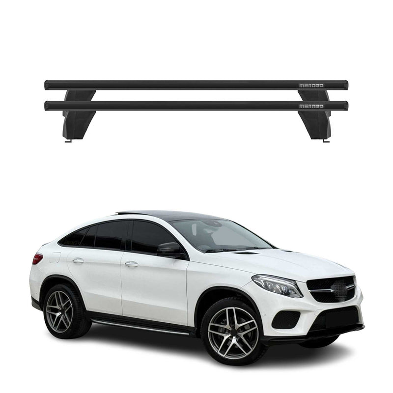 Menabo Barres de toit Transversales pour Mercedes GLE C292 2015-2018 Alu Noir