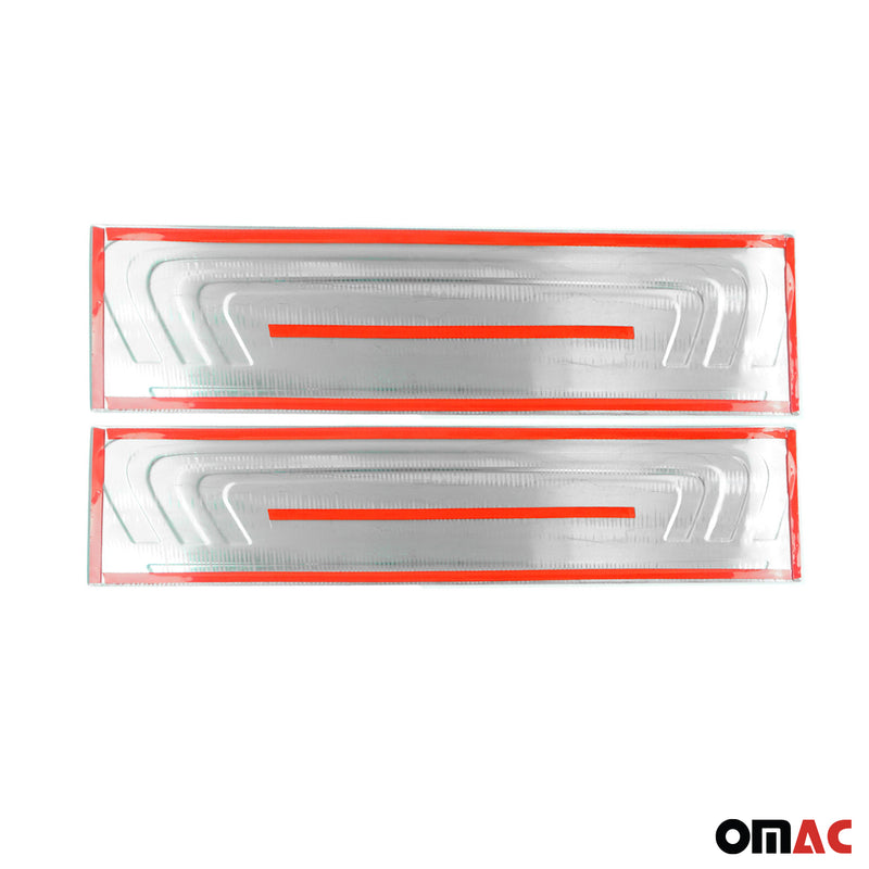 Couverture de Seuil de porte pour Mercedes Vito W447 2014-2025 inox chromé 2x