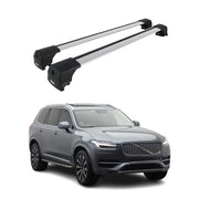 Barres De Toit Transversales pour Volvo XC90 II 2015-2026 Alu Gris ABE