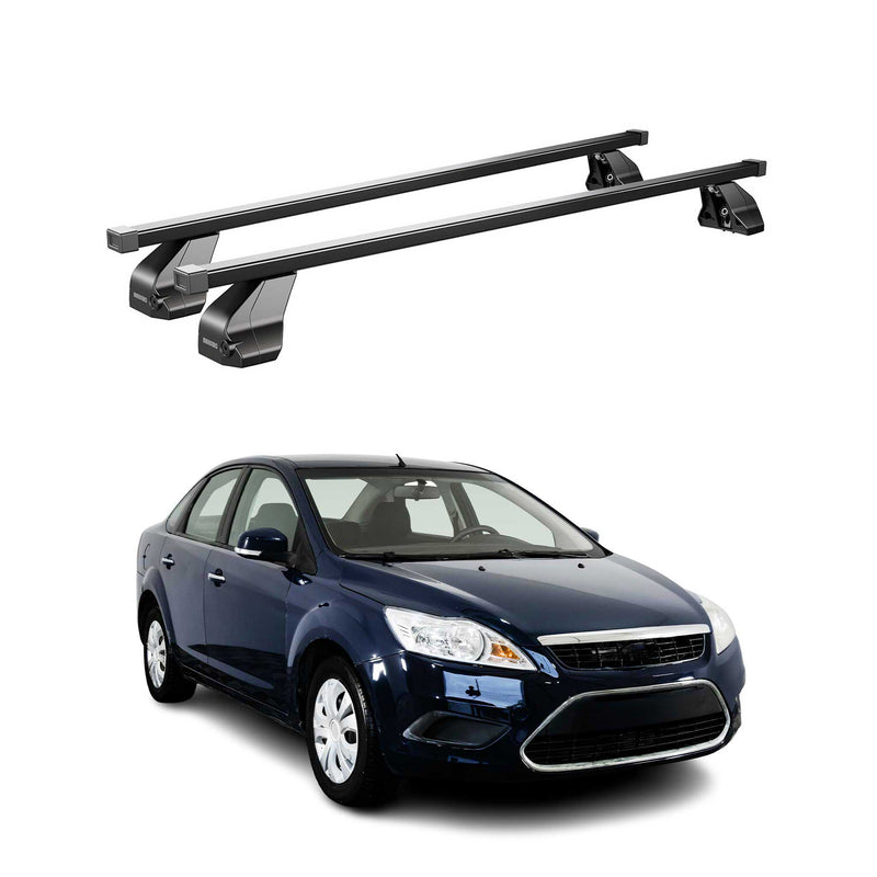Barres Transversales Menabo pour Ford Focus II 2004-2011 Noir