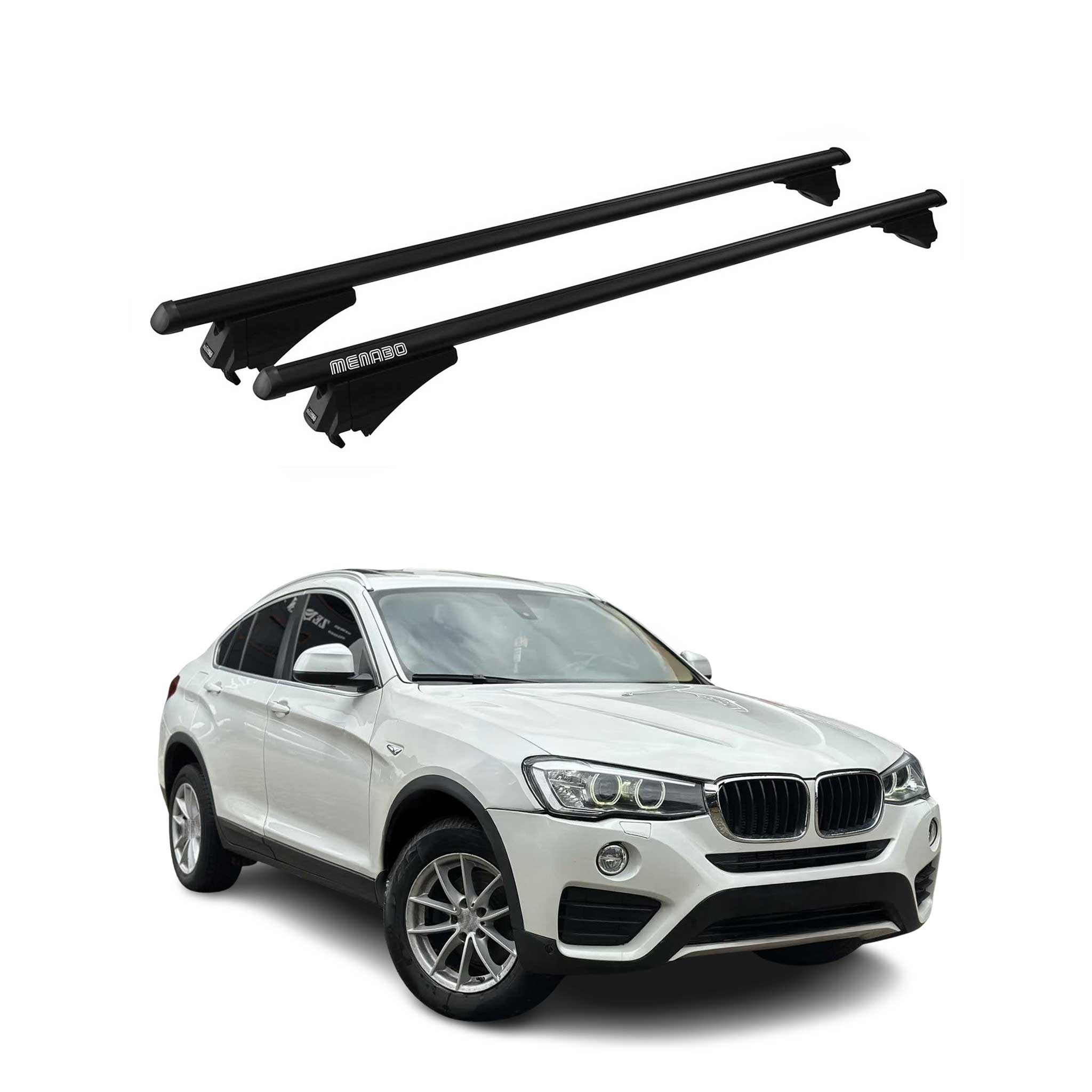 Tiger Barres de toit transversales pour BMW X4 F26 2014-2018 Noir